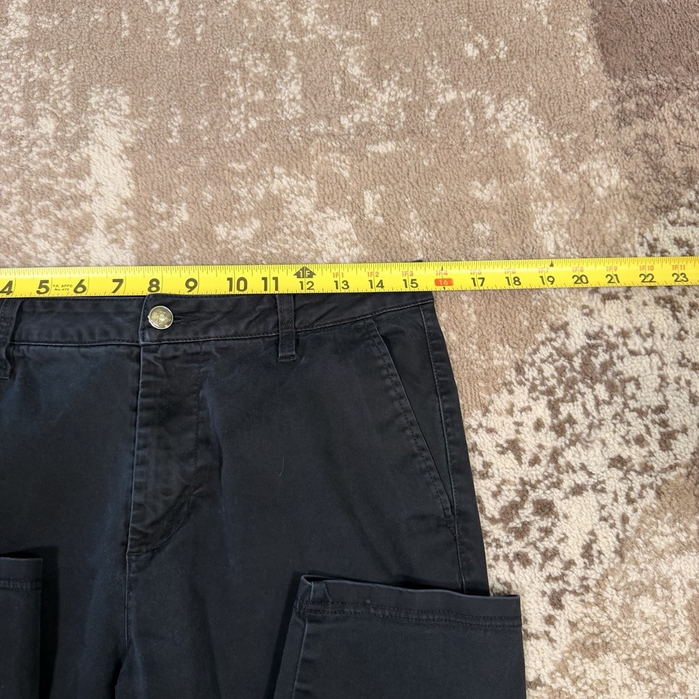 BYLT Basics Stretch Chino‎ Pants Mens 32 Premium Black Casual Straight - Picture 4 of 7